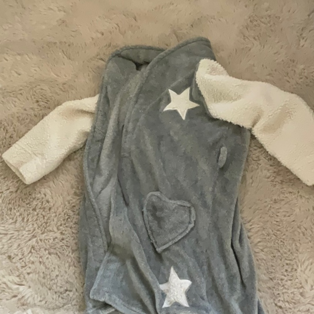 Komar Kids Plush Gray robe